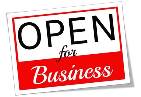 Open for Business .